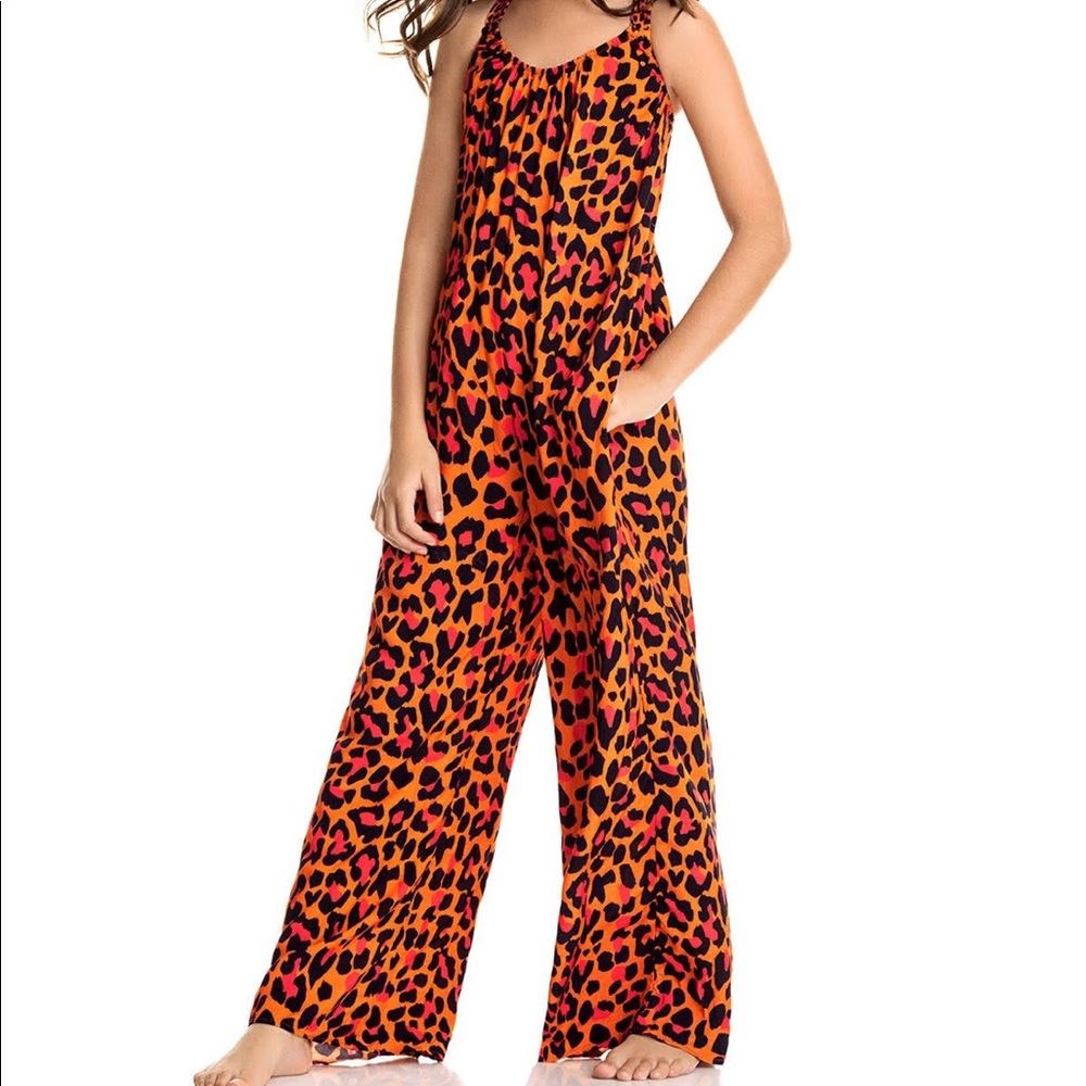 NWOT Girls Maaji Animal Print Jumpsuit Size 8